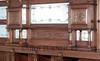 14ft Gothic Mahogany Stained Glass Canopy Pub Bar