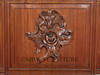14ft Gothic Mahogany Stained Glass Canopy Pub Bar
