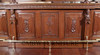 14ft Gothic Mahogany Stained Glass Canopy Pub Bar