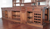 14ft Gothic Mahogany Stained Glass Canopy Pub Bar