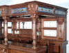 14ft Gothic Mahogany Stained Glass Canopy Pub Bar