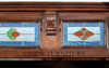 14ft Gothic Mahogany Stained Glass Canopy Pub Bar
