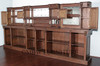 14ft Gothic Mahogany Stained Glass Canopy Pub Bar
