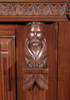 14ft Gothic Mahogany Stained Glass Canopy Pub Bar