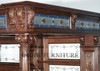 14ft Gothic Mahogany Stained Glass Canopy Pub Bar