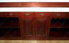 14ft Mahogany Marble Top Pub Bar Front w/ 5 Bar Stools Set