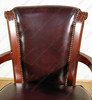 14ft Red Mahogany Edwardian Club Bar  w/ 5 Leather Barstools