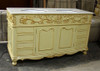Marquetry Inlay Double Sink Bathroom Vanity