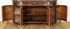 Marquetry Inlay Double Sink Bathroom Vanity