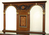 Marquetry Inlay Double Sink Bathroom Vanity