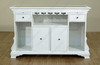 6Ft White Liquor Home Pub Bar Front w/ Mirror