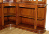 8ft Mahogany Corner Bar Back w/ Mirrors