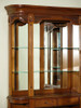 8ft Mahogany Corner Bar Back w/ Mirrors