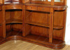 8ft Mahogany Corner Bar Back w/ Mirrors