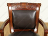 Leather Upholstered Game Chair w/ Casters