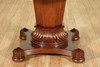 5pc Mahogany Poker/Game Table Set w/ 4 Leather Chairs