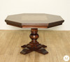 50" Mahogany Octagonal Recreational Game Table