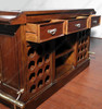 6ft Mahogany English Home Pub Bar