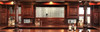14ft Mahogany Stained Glass Canopy Pub Bar