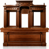 8ft Gothic Revival Corinthian Pub Bar