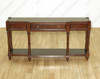 5ft Dark Rectangular Console Wall Table