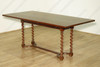 6ft Extendable Barley Twist Table w/ Folding Top