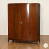 5ft W Mahogany Art Deco Wardrobe