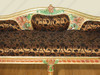 6.5ft Antiqued Gold Settee Bench