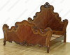Exquisite rococo mahogany bed