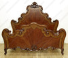 Exquisite rococo mahogany bed