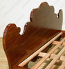Exquisite rococo mahogany bed with Inlay