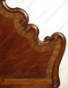 Exquisite rococo mahogany bed with Inlay