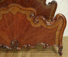 Exquisite rococo mahogany bed with Inlay