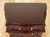 3pc Tea Brown Mahogany Rococo Bedroom Set