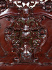 3pc Tea Brown Mahogany Rococo Bedroom Set