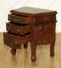 Solid Mahogany Rococo Nightstands / Bedside Tables / Chests (Pair of 2)