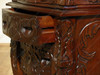 Dark Walnut Rococo 3 Drawer Carved Nightstands / Bedside Table (2)s / Chests