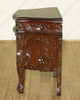Dark Walnut Rococo 3 Drawer Carved Nightstands / Bedside Table (2)s / Chests