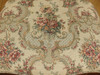 Pair of 2 Dark Mahogany Occasional Side Chairs w/ Floral Upholstery