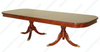 10ft Cherry Double Pedestal Inlay Rectangular Dining or Conference Table w/ Leaf
