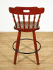 Vintage  Pair of 2 Cherry Spindle Back Swivel Bar Stools 29H