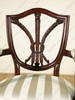 Mahogany Hepplewhite Shield Back Dining Chairs (Set 8)