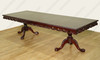 10ft Mahogany Double Pedestal Dining or Conference Table w/ Leaf Extensions