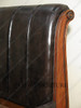 Faux Croc Leather Design Sleigh Bed