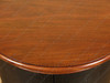 Round Faux Croc Leather Design Nightstand Bedside Table