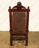 Tall Bishop's Mason Leather Arm Chair