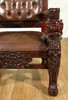 Tall Bishop's Mason Leather Arm Chair