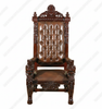 Tall Bishop's Mason Leather Arm Chair