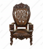 Dark Mahogany Mason Leather Gothic Office Desk Lion Arm Chair