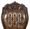 Dark Mahogany Mason Leather Gothic Office Desk Lion Arm Chair